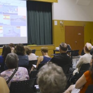 Participants at a Sunday Information Session